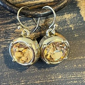 GORGEOUS Crystal Gold Drop Earrings!!